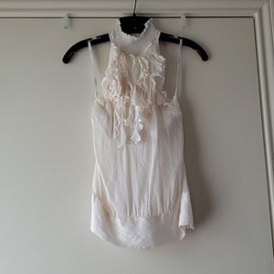 Frilly Ivory Top